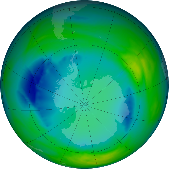 Ozone Map 2005-08-04
